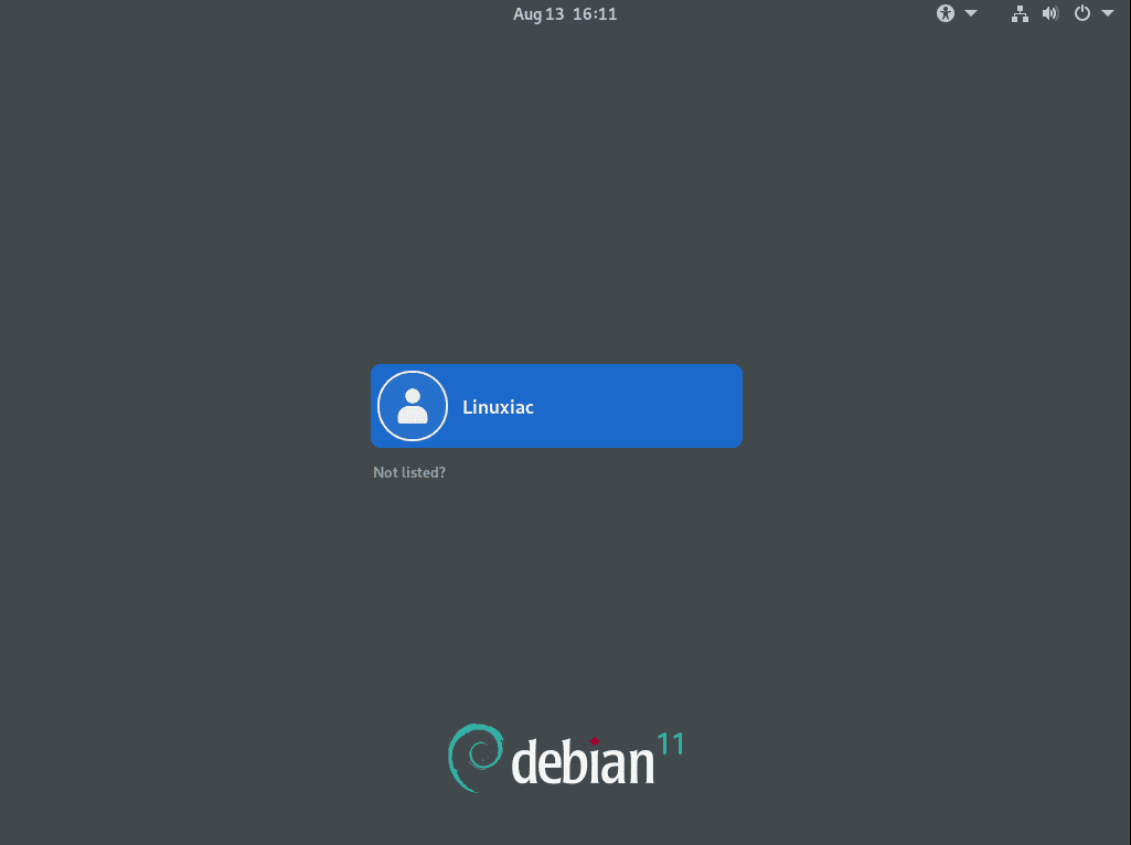 Debian 11 Bullseye GDM