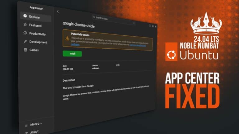 Ubuntu 24.04 Finally Fixed an Annoying App Center Issue