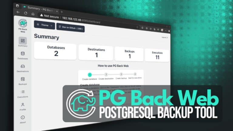 PG Back Web Brings User-Friendly PostgreSQL Backups to All