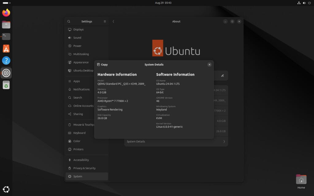 Ubuntu 24.04.1 LTS