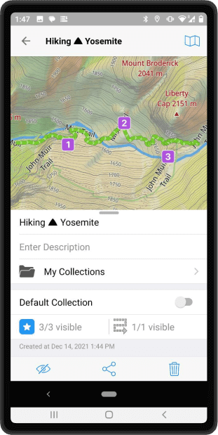 android phone with GuruMaps app