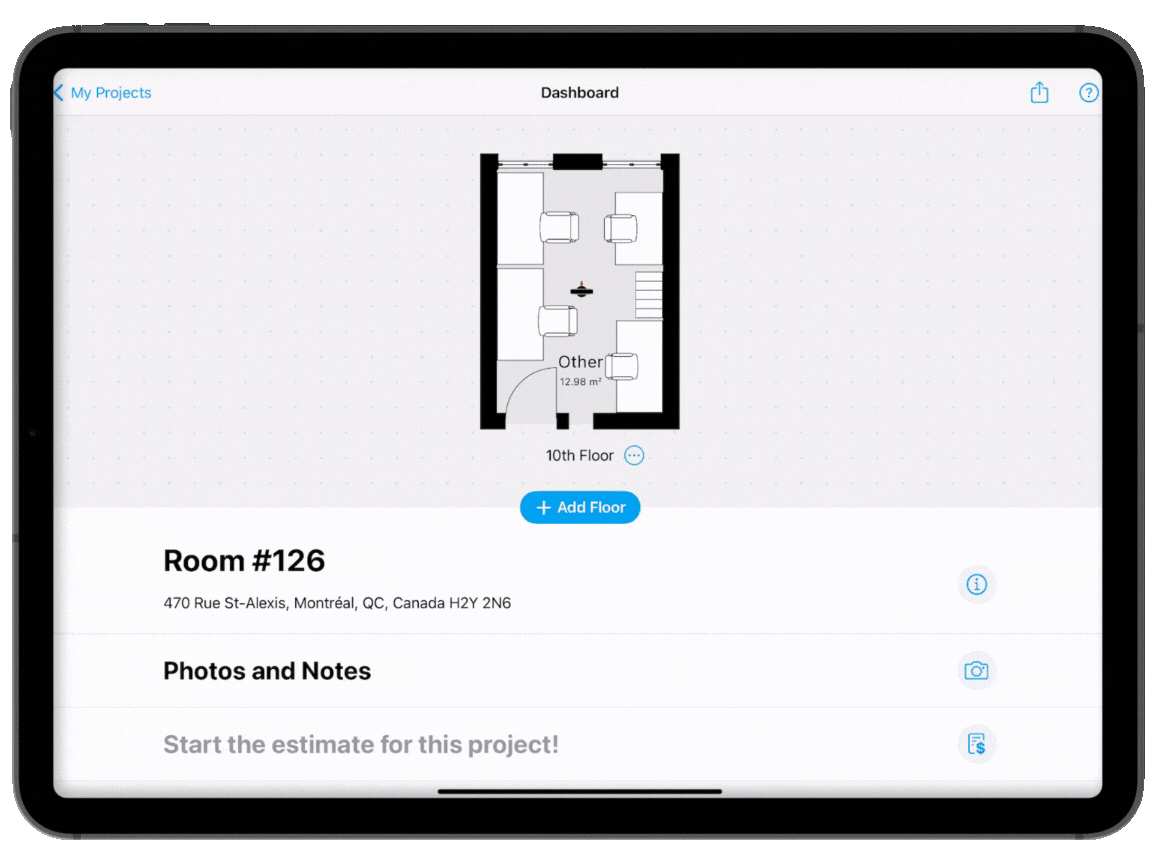 Integrating to floor plan