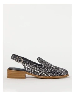 Adder Navy Flat Shoe