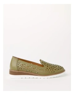 Aries Flat Shoes in Khaki