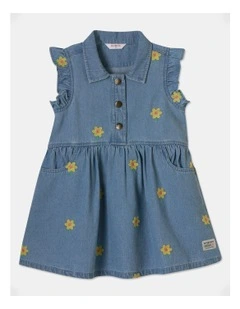 Elsie Daisy Shirt Dress in Denim