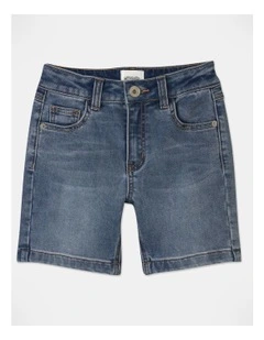 Bermuda Denim Short in Blue