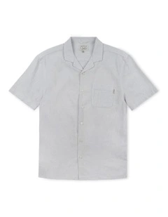 The Magna Short Sleeve Shirt (8-14 Years) in Ash