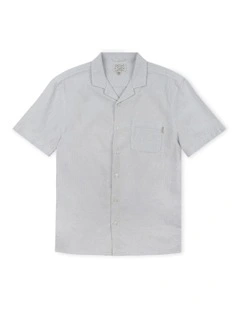 The Magna Short Sleeve Shirt (3-7 Years) in Ash