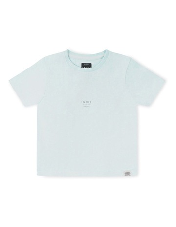 The New Marcoola Tee (3-7 Years) in Light Cyan