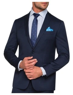 Tailored Suit Jacket in Navy