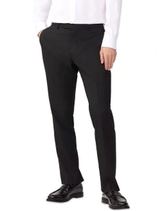 Superfine Stretch Twill Slim Suit Pant in Black