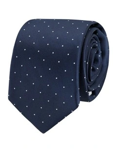 SPOT TIE DARK NAVY