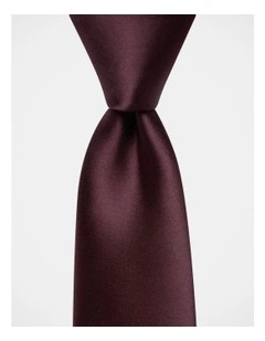 Core Poly Tie in Burgundy