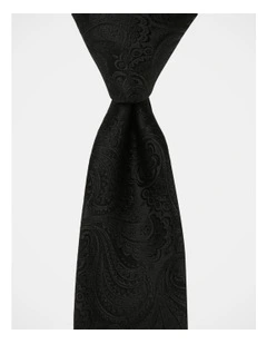 Paisley Tie in Black