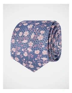 Floral Poly Tie Pink