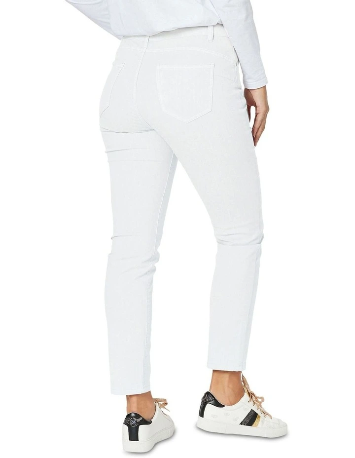 Marvel Stretch Denim Jean in White image 3