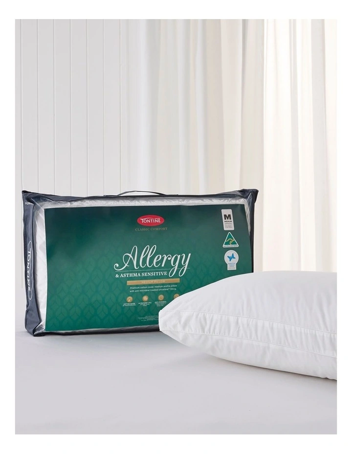 Classic Allergy Sensitive Pillow in White image 1