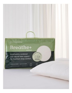 Breathe and Support Latex Pillow in White