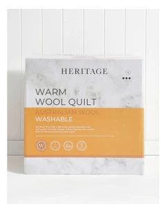 Warm Wool Quilt in White