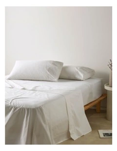 300TC Australian Superfine Cotton Sheet Set in White