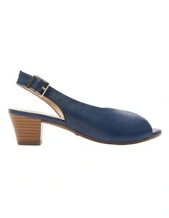 Hilda Sandals in Navy Leather