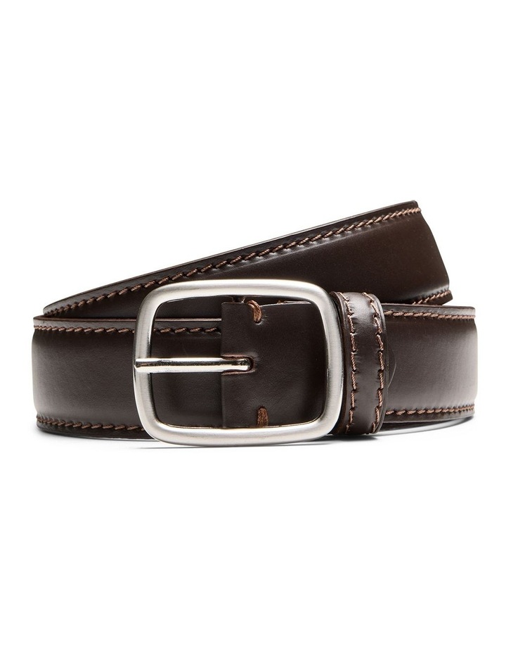 Sarto Leather Belt in Dark Brown image 1