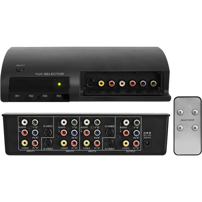 AV41RGB 4 WAY AV SWITCHER WITH REMOTE