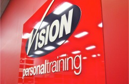 Vision 3D laser cut logo