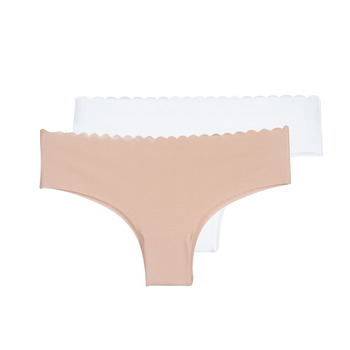 Ondergoed Dames Boxers DIM BODY TOUCH X2 Beige / Wit