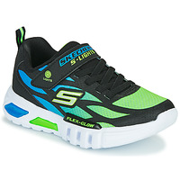 Schoenen Jongens Lage sneakers Skechers FLEX-GLOW Zwart / Blauw / Groen