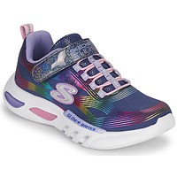 Schoenen Meisjes Lage sneakers Skechers GLOW-BRITES Marine / Led