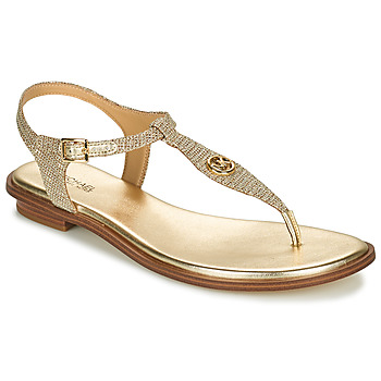 Schoenen Dames Sandalen / Open schoenen MICHAEL Michael Kors MALLORY THONG Goud