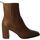 Schoenen Dames Enkellaarzen Popa  Brown