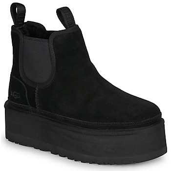 Schoenen Dames Laarzen UGG NEUMEL PLATFORM CHELSEA Zwart