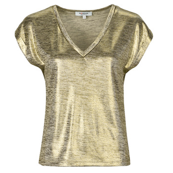 Textiel Dames T-shirts korte mouwen Morgan DAYA1 Goud