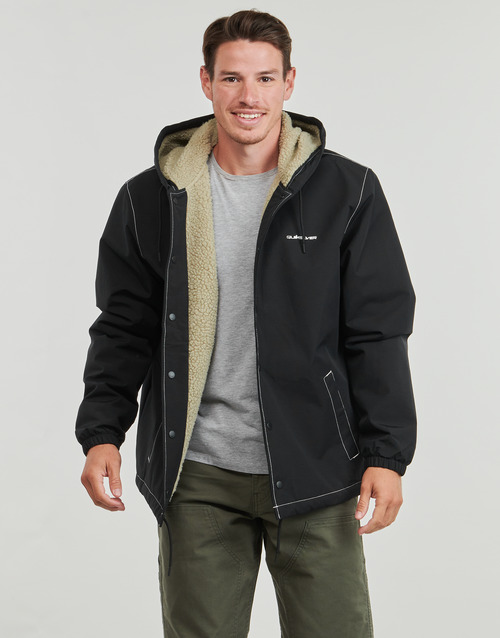 Quiksilver RAIN CLOUD WARM HOODED COACH Zwart