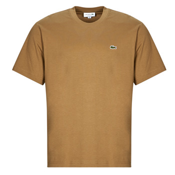 Textiel Heren T-shirts korte mouwen Lacoste TH7318 Beige