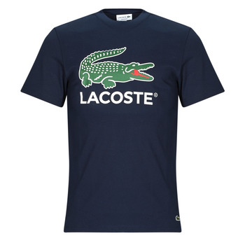 Textiel Heren T-shirts korte mouwen Lacoste TH1285 Marine