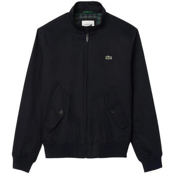 Textiel Heren Wind jackets Lacoste Waterproof Twill Harrington Jacket Navy Blue Blauw