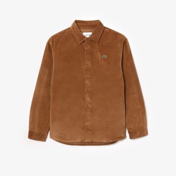 Textiel Heren Jacks / Blazers Lacoste LONG SLEEVED CASUAL Brown