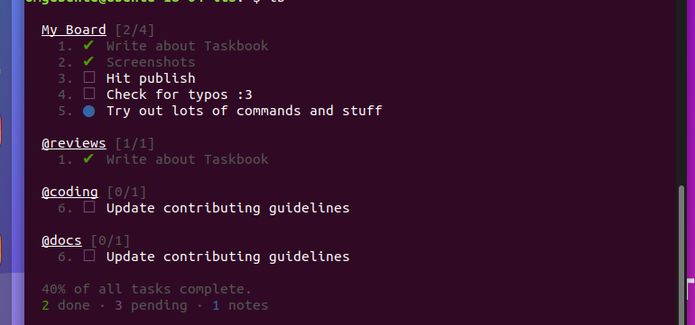 Como instalar o gerenciador de tarefas Taskbook no Linux