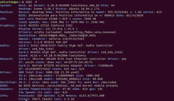 Como visualizar informações de hardware do PC no Ubuntu