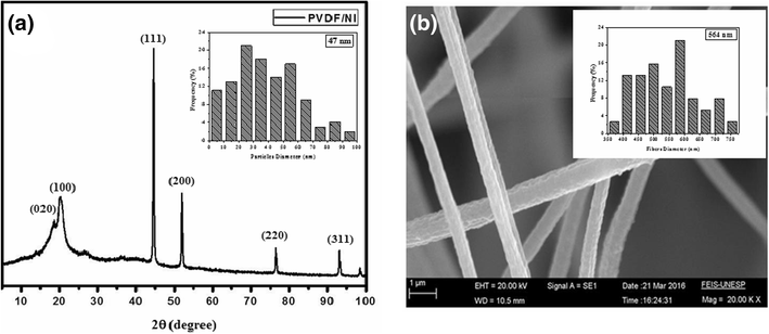 PVDF/Ni fibers synthesis by solution blow spinning technique