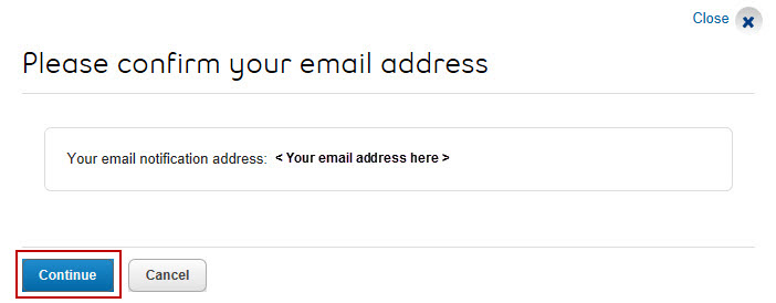 Image: Confirm email address