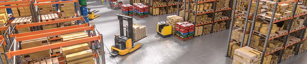 Indoor asset tracking solution is being used to monitor the assets of a warehouse.