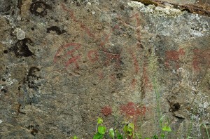 Inman channel rock paintings