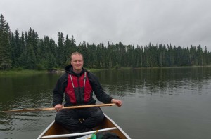 Paddling in the rain