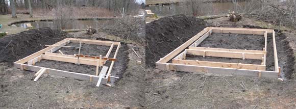 Passive Solar Greenhouse Pre-Pour Concrete