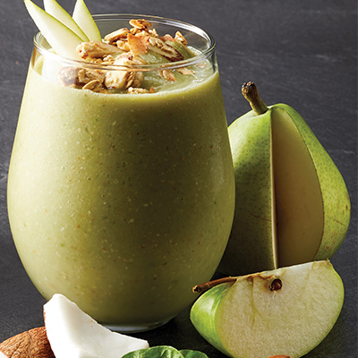 Smoothie croustillant poire et amandes