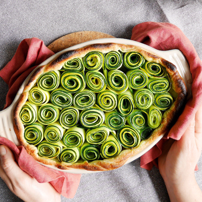 Zucchini-Spirals Pie